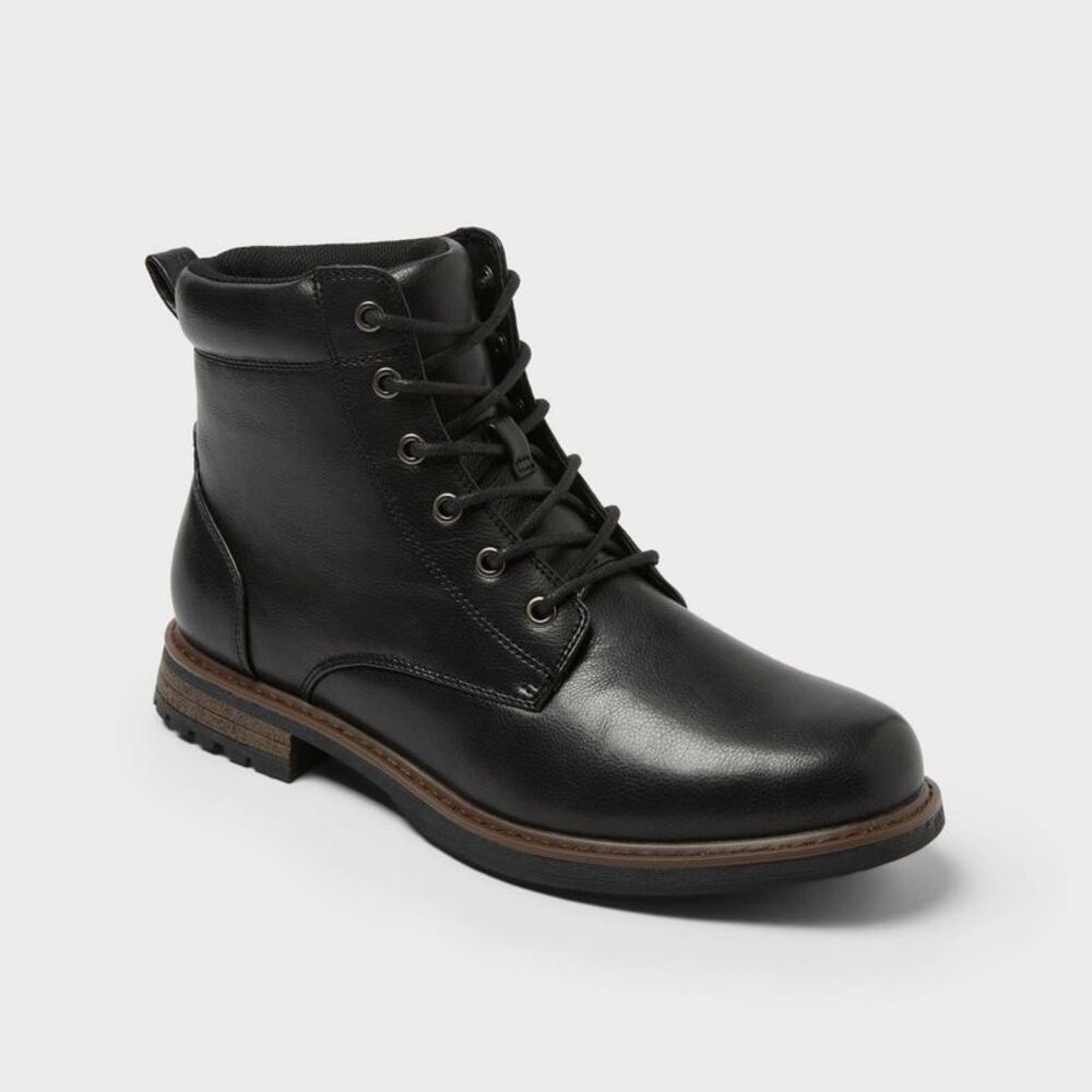 Men's Jeffrey Combat Boots - Goodfellow & Co Black 13
